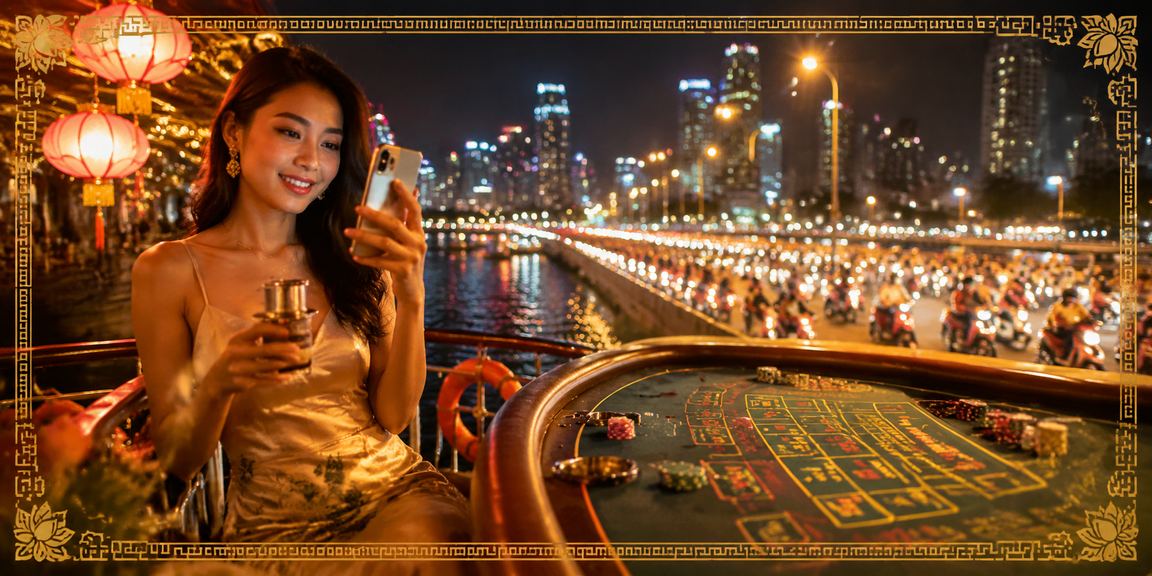 Người chơi baccarat trực tuyến tại TP. Hồ Chí Minh với không gian cà phê hiện đại